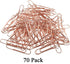 HAHIYO 70 Pack Large Paper Clips, 2 inches, Heavy Duty Rose Gold for Home Office