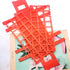 Plastic Test Tube Rack 2 Pack, 24 Holes Lab Holder for 25mm and Below Test Tubes, Detachable, Red