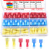 Twidec 100PCS Nylon Spade Connectors Kit, 22-10 Gauge Male and Female Quick Disconnect Fully Insulated