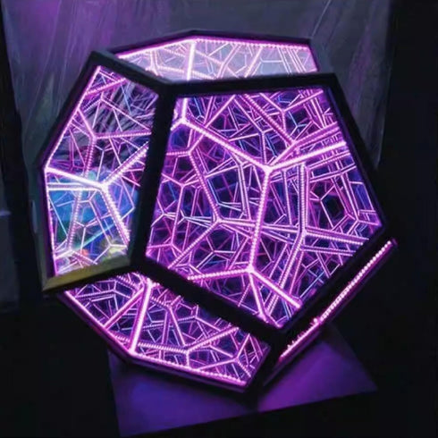 3D Acogedor Dodecahedron Light, USB Cube Light, LED Desk Table Lamp Light Gaming Light, Ambient Night for Home