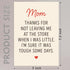 5x7 Cheerin Funny Birthday Card for Mom Hilarious Thank You Card for Mum with Envelope from Daughter and Son Humorous