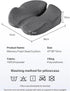 Generic Tailbone Memory Foam Seat Cushion Non Slip Orthopedic Prostate Cushion for Sciaticaback Pain Relief Comfort