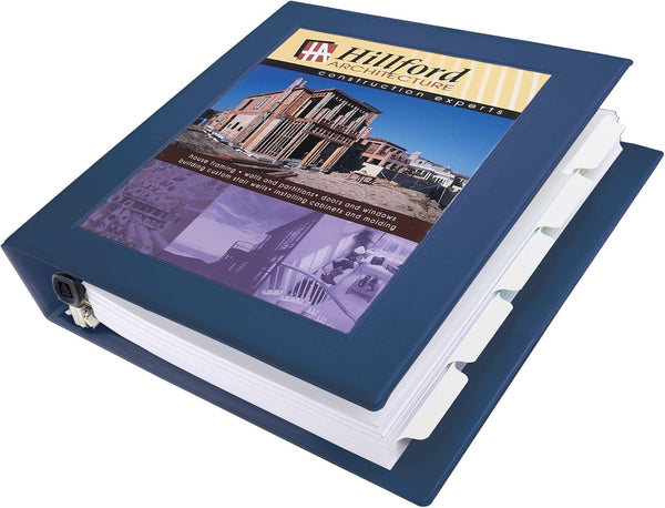 Avery Heavy-Duty 1.5" EZD Rings View 3-Ring Binder, 1 Navy Blue Binder (68059)