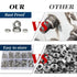 GOOBETTER 160PCS 304 4#40 6#32 8#32 10#24 10#32 12#24 1/4-20 5/16-18 3/8-16 1/2-13, SAE Hex Nuts Assortment Kit