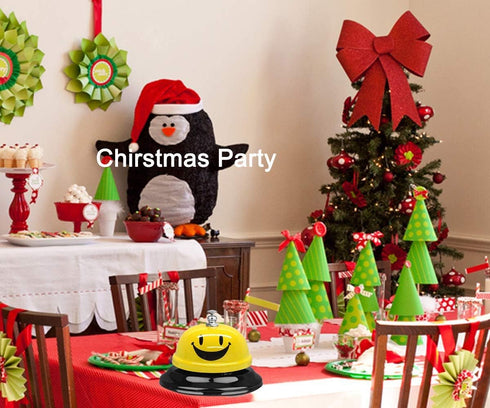 Call Bell Yellow Lovely Smile Face Desk Service Bell, Ding Bell for Restaurant, Hotel, Kitchen, Office