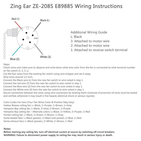 Kangnice 3 4 ZE-208s Speed Wire Fan Light Switchs Replacement Part Upgraded Ceiling Fan Switchs Speed Control Pull
