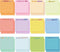 Yinder 24 Pcs Inspirational Sticky Notes with Lines, Cute Motivational Sticky Note Pad, 3 x 3'' (Light Color)