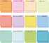Yinder 24 Pcs Inspirational Sticky Notes with Lines, Cute Motivational Sticky Note Pad, 3 x 3'' (Light Color)