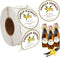 SMARSTICKER 2 inch Vanilla Extract Labels, Round Circle Gloss White Labels for Homemade Vanilla Bottles (250pcs)