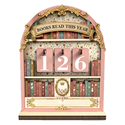 Nouysoc Book Counter Tracker, Books Read This Year Counter, Book Lover Gifts for