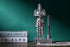 King's Guard Knight Pen Stand Statue - 9.45 Inches Silver Office Desk Organizer for Men, Top Collection Gift