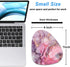 Rimilak Small Mouse Pad 6 x 7 Inch, Irregular Mini Mouse Pad with Non-Slip Rubber Base, Waterproof Compact Mouse Mat for Laptop Computer Wireless Mouse Keyboard Home Office Travel, Pink Gold Marble by Rimilak