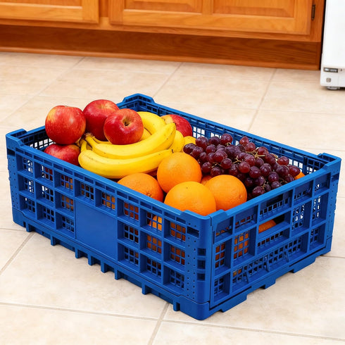 ExploreHorizon 2 52 23.6 15.7 8.6 Inch, PCS Heavy Duty Collapsible Storage Crates, Liter Foldable Plastic Crates, x x