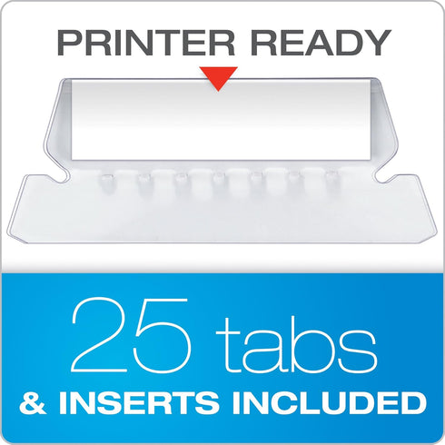Pendaflex Reinforced Hanging Folders, Letter Size, Standard Green, 1/5 Cut, Includes Tabs and Inserts, 25/Box