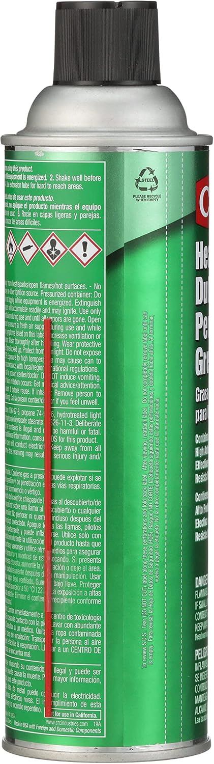 CRC 13 Oz, 03056 Heavy Duty Clear Penetrating Grease, Wt