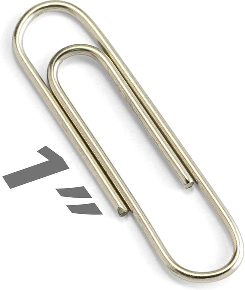 Officemate Small #3 Paper Clips, Silver, 200 Clips in Pack (97219)