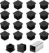 uxcell 9/16" (15mm) Square Tubing End Caps, 50 Pcs Plastic Hole Plugs