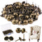 300-Pcs 7/16'' Antique Upholstery Decorative Tacks - Furniture Sofa Thumb Tacks Nails Pins Assortment Kit