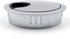 Jetland Desk Grommet for Wire Organizer, Matte Silver, Fits 2" Hole, GMS53, 2-Pack
