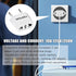 European Plug Adapter, Type F Plug Adapter for Travel from America to France Germany, 4-Pack