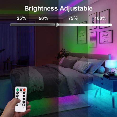 9.8ft 90 Dimmable, LED Strip Lights Battery Operated, LED Strip Lights with Remote Timer Waterproof Flexible Lights