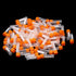 100 Pieces 2ml Plastic Graduated Vial Tube with Screw Caps, Small Test Sample Storage Container for Lab