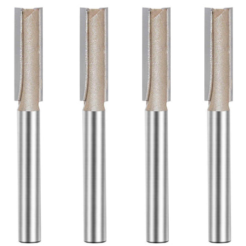 1/4-inch Shank, 5/16-inch Cutting Dia, 2-Flute Straight Router Bit, Carbide Tipped Plunge