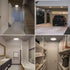 3 Closet Battery Operated LED Celling Lights Fixture with Auto Motion Sensor, Smart Body Sensor Ceiling-mounted Lamps