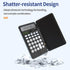 Portable Calculator with Notepad, 12 Digits Large Display, Rechargeable Solar Power for Office, School (Black)
