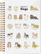 Dog Notebook, Cute Spiral Journal for Dog Lovers, Gifts for Dog Moms and Owners, 5.5x8.3