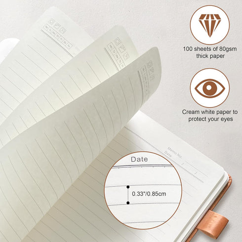 Wedding Officiant Book with Pen, 200 Pages A5 Lined Leather Wedding Journal Notebook, Gifts for Wedding Day Ceremony,