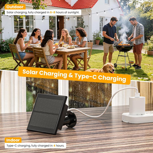 31FT IP65 15+1 ST38 Bulbs, Solar String Lights Outdoor Waterproof with USB-Charging , Solar Powered LED Patio Lights