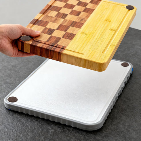 NUTIO 8pcs (1.57IN) Anti-Slip Rubber Cutting Board Stabilizer Pads, Waterproof Self-Adhesive Cutting Board Feet