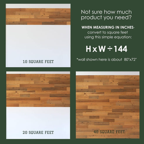Timberchic DIY Reclaimed Wooden Wall Planks - Simple Peel & Stick Wall Covering Application for DIY Accent Wall & Home Improvement - Modern, Premium Wall Paneling (Sample Pack) (Black Ice)