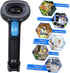 Rabitpos 1D 2D 2000mAh QR Barcode Scanner Wireless, Handheld Cordless Bar Codes Reader with Battery for Mobile Payment