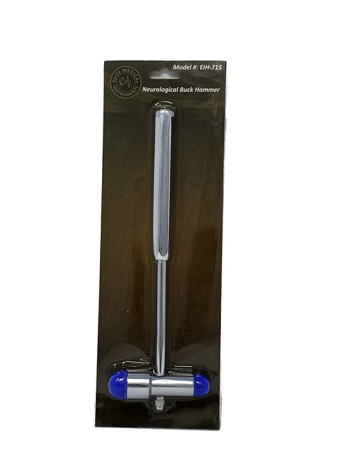 EMI Buck Neurological Reflex Testing Medical Hammer with Needle and Brush (Royal)