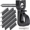 Dolibest Pack of 60 Q-Hanger, Home Christmas Lights Hanger Hooks with Phillips Screw for Garage New Year Party