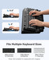 Laborio Cloud Wrist Rest for Keyboard and Mouse for Desktop, PU Leather Cloud Computer Keyboard Stand with Mouse Pad