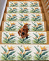 BOHOOSKYLAR Summer 4 8"x30" Bird of Paradise Stair Treads Tropical Plant Indoor Non Slip Peel and Stick Stair Treads