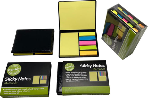Generic Cute Paper - Cutepaper Self Sticky Notes, Memo Pad Set, 2 Pack, 700 Pieces Colorful Tabs