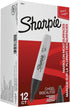 Sanford 38201 5.3mm Dozen Sharpie Permanent Marker Chisel Tip Black