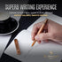 Scriveiner EDC Luxury Rollerball Pen, Stunning Heavy Pocket Pen with Hand Brushed Copper Finish, Best Gift for Men and