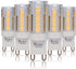 Simba Lighting G9 LED Light Bulb 4W T4 40W Halogen Replacement for Pendants Ceiling Lights, 5 Pack