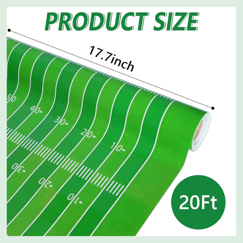Football Bulletin Board Paper Roll Sports Bulletin Board Background Paper Fade Resistant Green Football Field Bulletin Board Decoration Poster for Arts Crafts Classroom Supplies 17.7in x 20ft by Qyeahkj