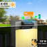 IP65 with10 (4) ZCXLIGHT Solar Fence Lights Outdoor,Fence Solar Lights Outdoor Waterproof Led Fixed Colors RGB Color