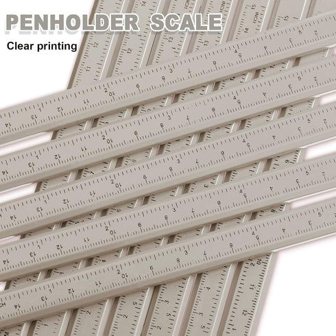 Honoson 202 Pcs Carpenter Pencil Set, 200 Pcs Flat Graphite Pencils, 2 Pcs Sharpener, Printed Ruler, White