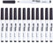 TWOHANDS Wet Erase Markers, Ultra Fine Tip 0.7mm, Low Odor Black Whiteboard Markers for Planning