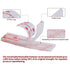 Reclosable Interlocking Fastener, 1in x 4in Clear Strip Hooks, 8 Pcs Ez Pass Holder Adhesive, Heavy Duty Hook and Loop, Industrial Strength Mounting Tape for Indoor/Outdoor