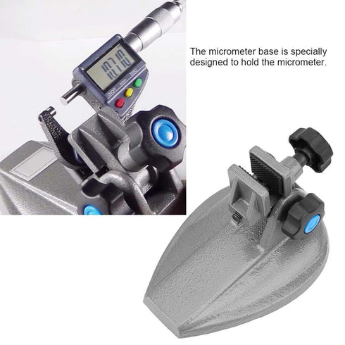 Micrometer Stand, Precision Holder Base for 0-100mm Outside Micrometer Measuring Tool
