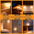 LIBERATECH 2-Color (2 Pack) Rechargeable Motion Sensor Night Light, White & Warm Toilet Light with Auto/On Mode